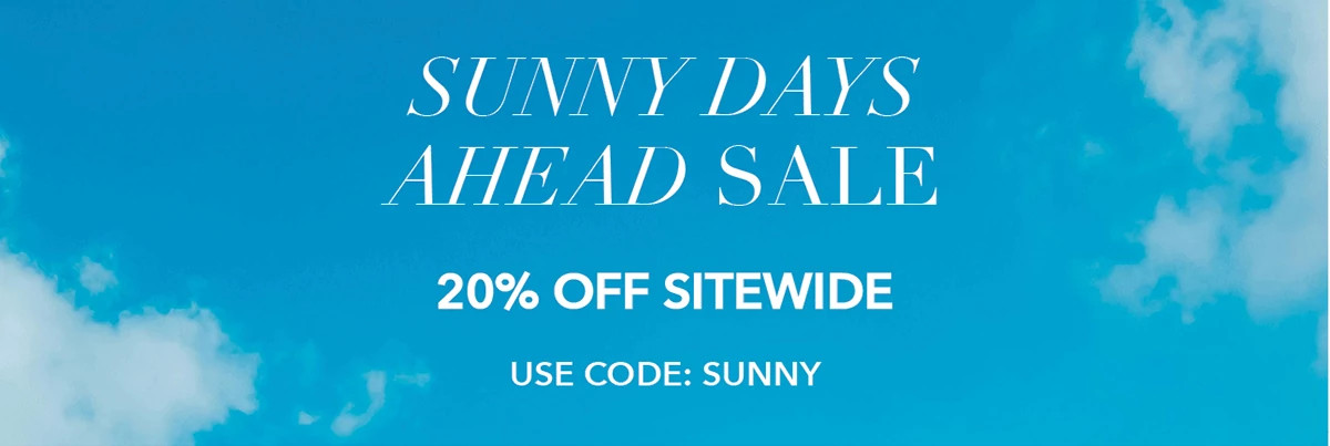 20% OFF Sitewide | 30% OFF Select Styles
